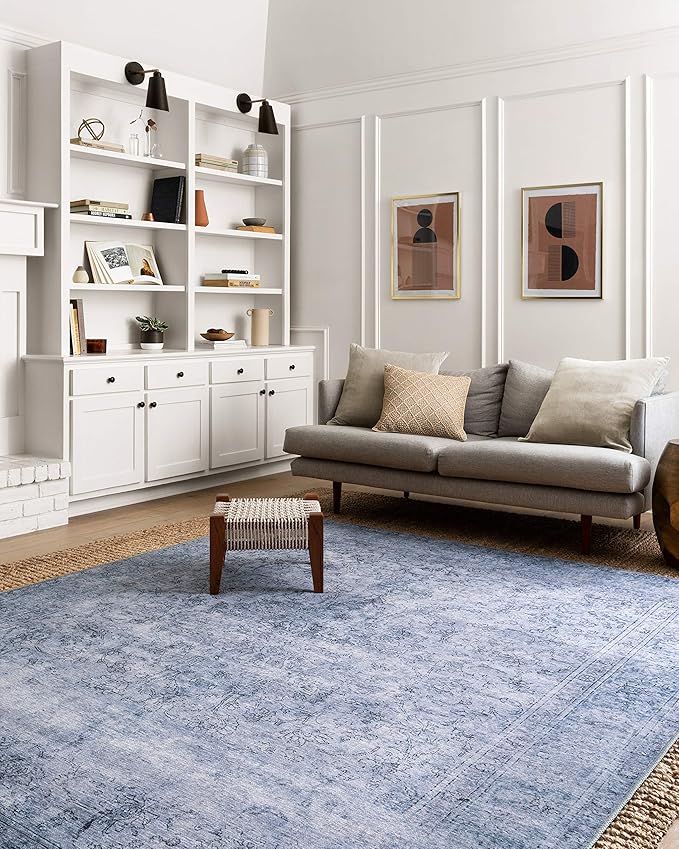 Loloi Loren Collection LQ-09 Slate 5'-0" x 7'-6" Area Rug