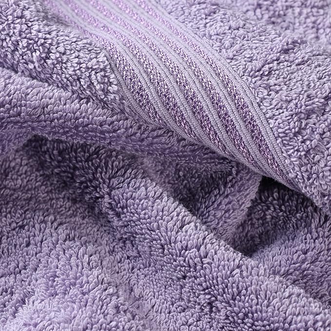 Superior Egyptian Cotton 8-Piece Hand Towel Set, Towel Basics For Quick Dry, Absorbent Small Towels, Facial, Spa, Kitchen, Bathroom Essentials, Apartment, Guest Bath, Soft, Washcloth, Royal Purple