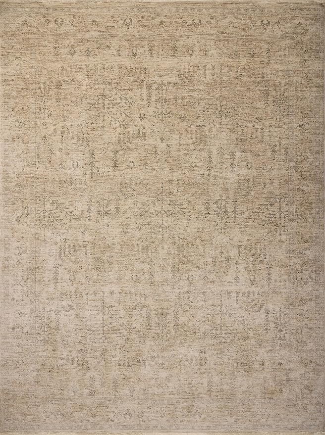 Loloi Magnolia Home by Joanna Gaines Junie Collection JUE-02 Oatmeal/Smoke 2'-0" x 3'-0", .38" Pile Height, Accent Rug