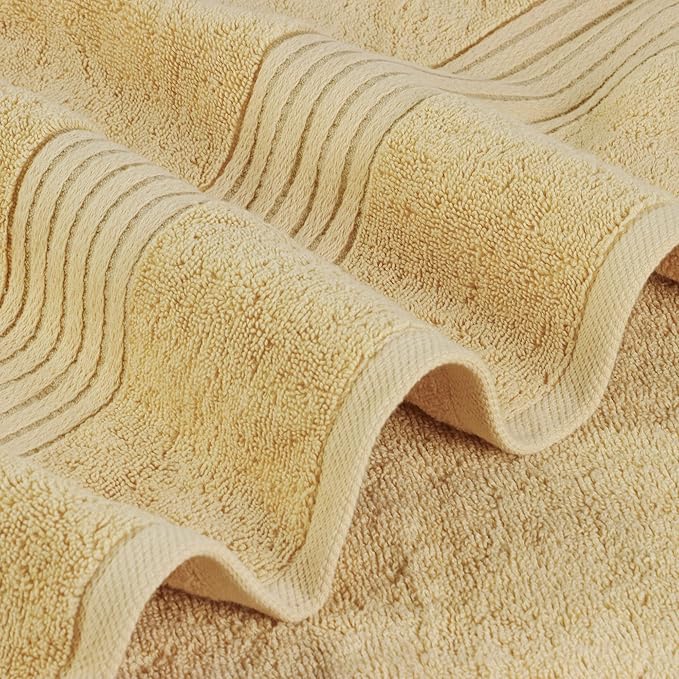 Utopia Towels Luxurious Bath Towels Set, 4 Pack, 27 x 54 Inches – 100% Ring Spun Cotton, Thick, Plush, and Fast-Drying, Designed for Premium Hotels, Spas, and Homes, Beige