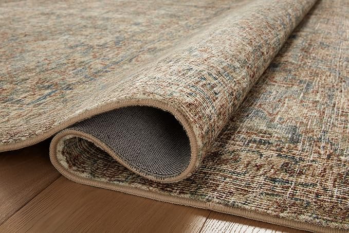 Loloi Amber Lewis Morgan Collection MOG-04 Sea/Sage 7'-3" x 9'-3" 38" Thick Area Rug feat. CloudPile, Neutral, Room Décor, Vintage Inspired, Livingroom, Bedroom, Dining Area