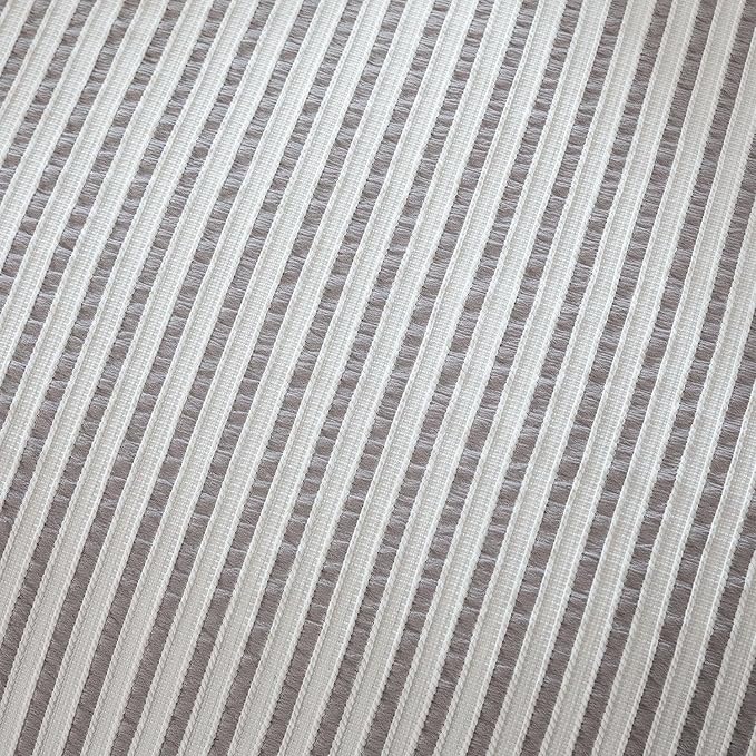 Grayish Purple Comforter Set King Striped 100% Soft Washed Microfiber Jacquard 3 Pieces Striped Bedding Sets Purple White Comforter for All Seasons and 2 Pillowcases Comfort Breathable