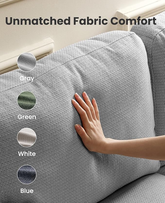 Amada 65" Loveseat Sofa, 2 Seater Couch with Deep Seats and Wide Armrests for Living Room, Comfy Couch with Removable Washable Covers, Easy Assembly