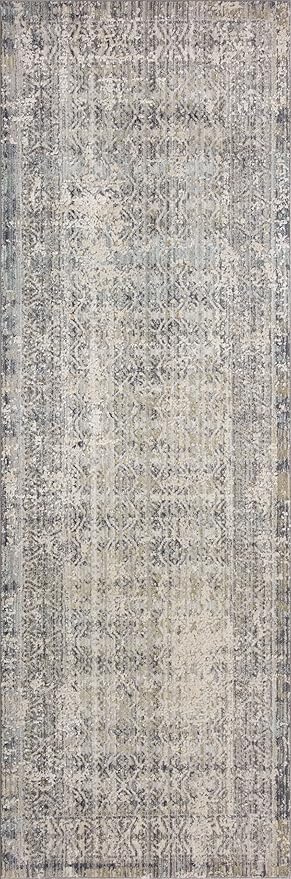 Loloi Amber Lewis Alie Collection ALE-04 Sky/Stone 7'-10'' x 10', .13'' Pile Height, Area Rug