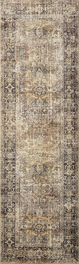 Loloi Amber Lewis Morgan Collection MOG-01 Sunset/Ink 3'-6" x 5'-6" 38" Thick Accent Rug feat. CloudPile, Neutral, Room Décor, Vintage Inspired, Livingroom, Bedroom, Dining Area
