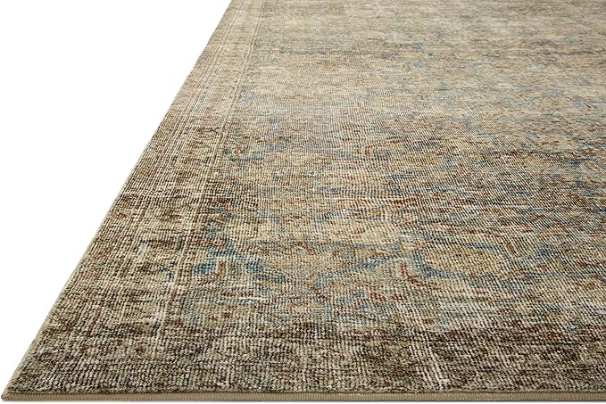 Loloi Amber Lewis Morgan Collection MOG-04 Sea/Sage 2' x 3'-6" 38" Thick Accent Rug feat. CloudPile, Neutral, Room Décor, Vintage Inspired, Livingroom, Bedroom, Dining Area