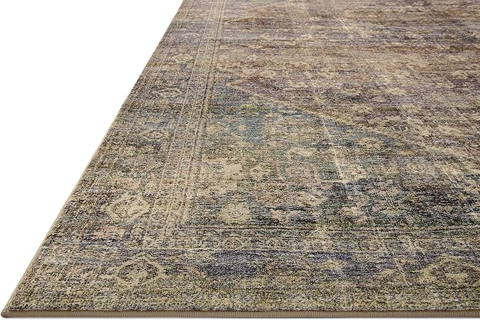 Loloi Amber Lewis Morgan Collection MOG-05 Spice/Lagoon 2' x 3'-6" 38" Thick Accent Rug feat. CloudPile, Neutral, Room Décor, Vintage Inspired, Livingroom, Bedroom, Dining Area