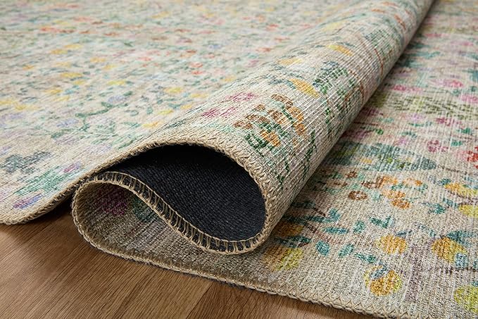 Loloi Rifle Paper Co. Maison Collection MAO-07 Khaki 5'-0" x 7'-6", .19" Pile Height, Area Rug
