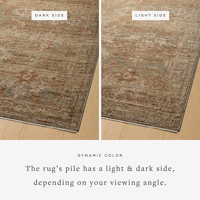 Loloi Magnolia Home by Joanna Gaines Junie Collection JUE-03 Spice/Multi 3'-11" x 5'-7", .38" Pile Height, Accent Rug