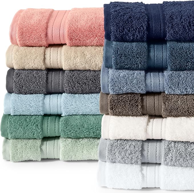 Lands' End Supima Towel Dusty Blue 6 Piece Towel Set