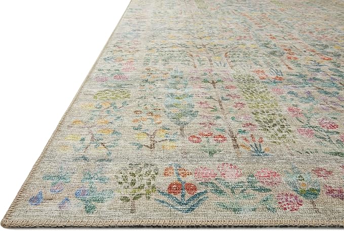 Loloi Rifle Paper Co. Maison Collection MAO-07 Khaki 2'-6" x 12'-0", .19" Pile Height, Runner Rug