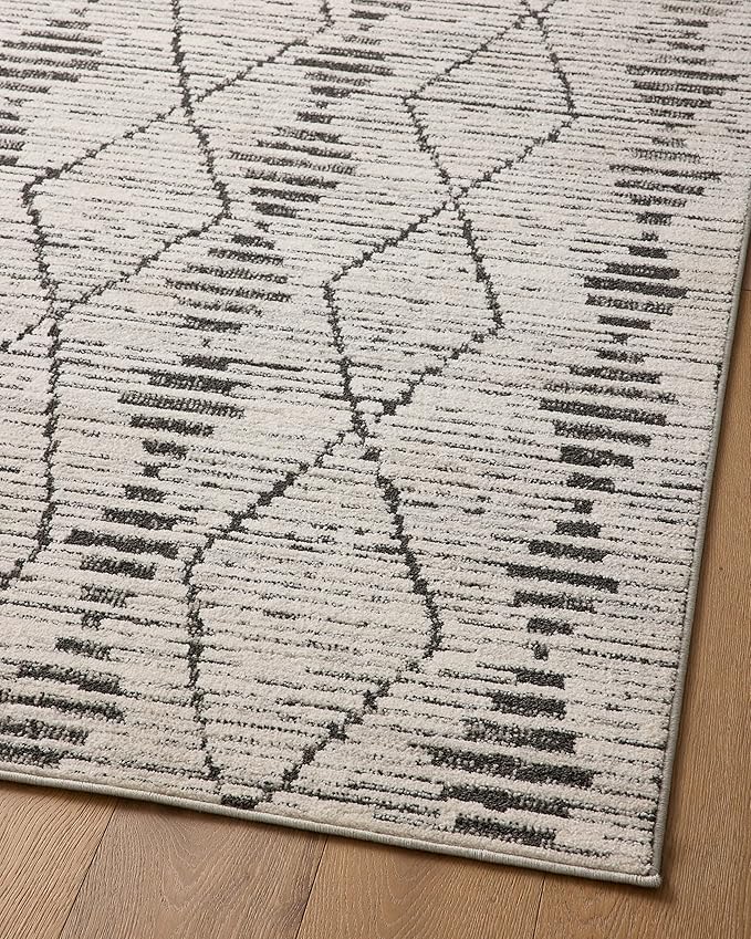 Loloi Kamala Collection KAM-02 Charcoal/Dove 11'-2" x 15'-7" Area Rug