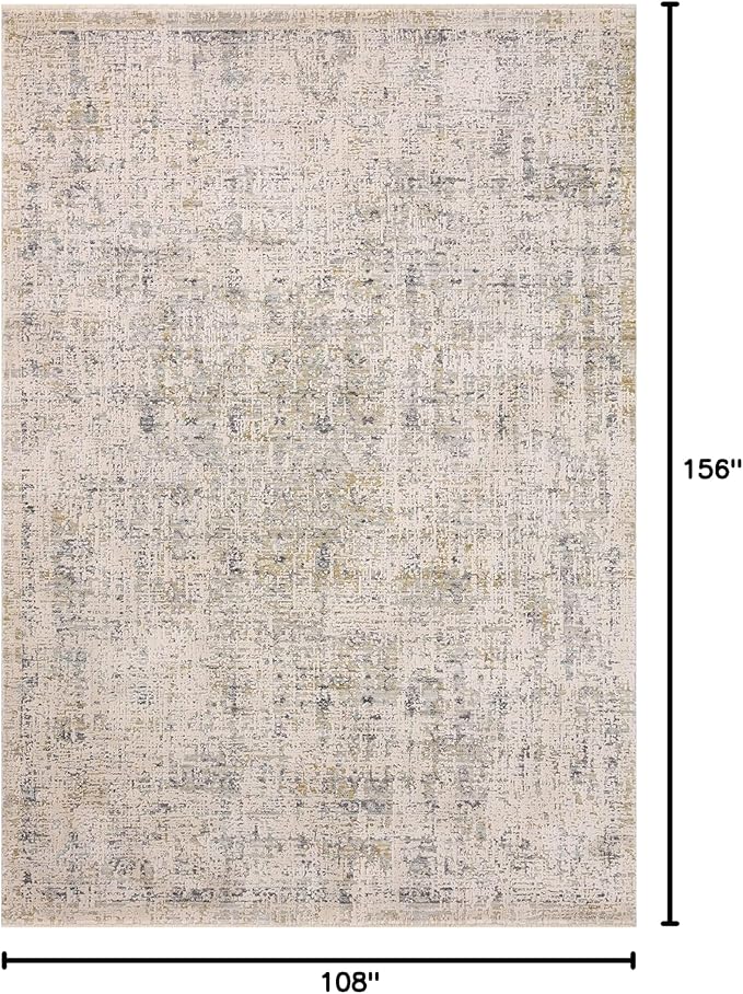 Loloi Amber Lewis Alie Collection ALE-02 Sand/Sky 9'-6'' x 13'-1'', .13'' Pile Height, Area Rug