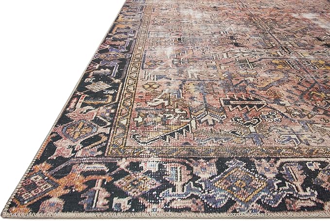 Loloi Chris Loves Julia Jules Collection JUL-02 Terracotta/Multi 2'-6'' x 7'-6'', .13" Pile Height, Runner Rug