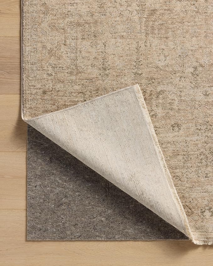 Loloi Magnolia Home by Joanna Gaines Junie Collection JUE-02 Oatmeal/Smoke 2'-7" x 10'-0", .38 Pile Height, Runner Rug