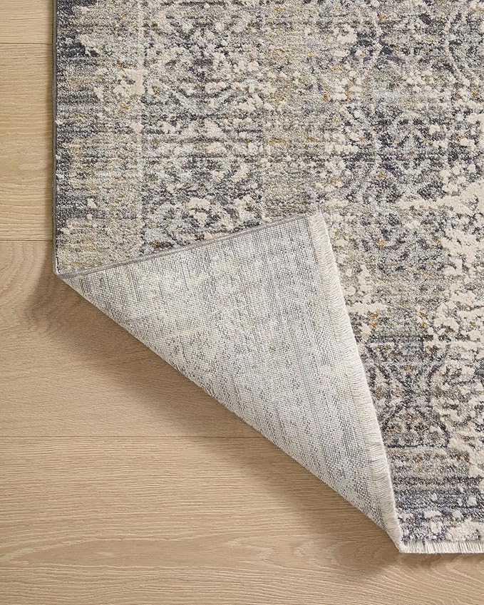 Loloi Amber Lewis Alie Collection ALE-04 Sky/Stone 9'-6'' x 13'-1'', .13'' Pile Height, Area Rug