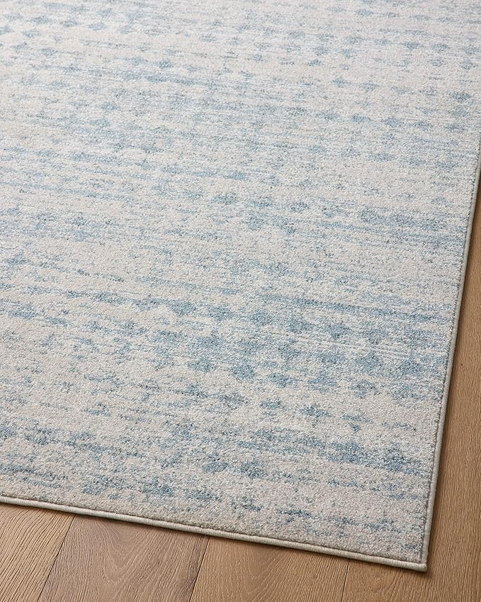 Loloi Kamala Collection KAM-04 Sky/Dove 5'-3" x 7'-9" Area Rug