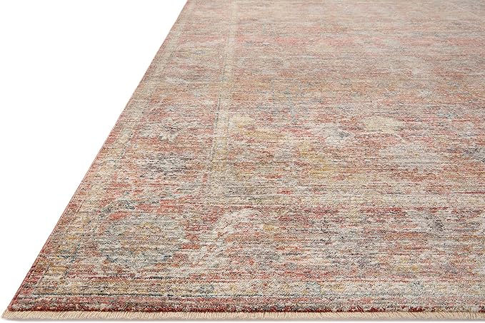 Loloi Magnolia Home by Joanna Gaines Millie Collection MIE-04 Sunset/Multi 11'-6" x 15'-7", .25" Pile Height, Area Rug