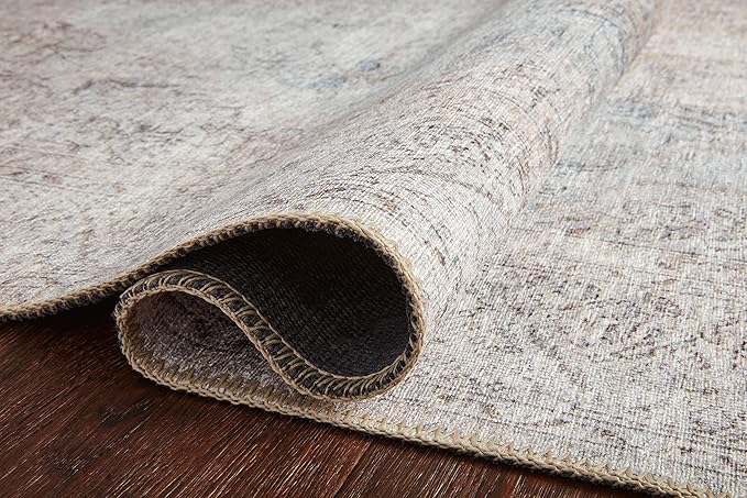 Loloi Loren Collection LQ-04 Silver/Slate 2'-3" x 3'-9" Accent Rug