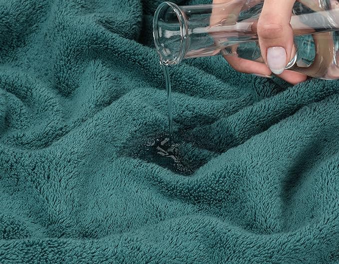 American Soft Linen Luxury Hand Towels for Bathroom, 600 GSM 100% Cotton Turkish 4 Piece Hand Towel Set, 600 GSM Hand Face Towels for Kitchen, Teal Hand Towels
