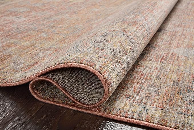 Loloi Magnolia Home by Joanna Gaines Millie Collection MIE-04 Sunset/Multi 7'-10" x 7'-10", .25" Pile Height, Round Area Rug