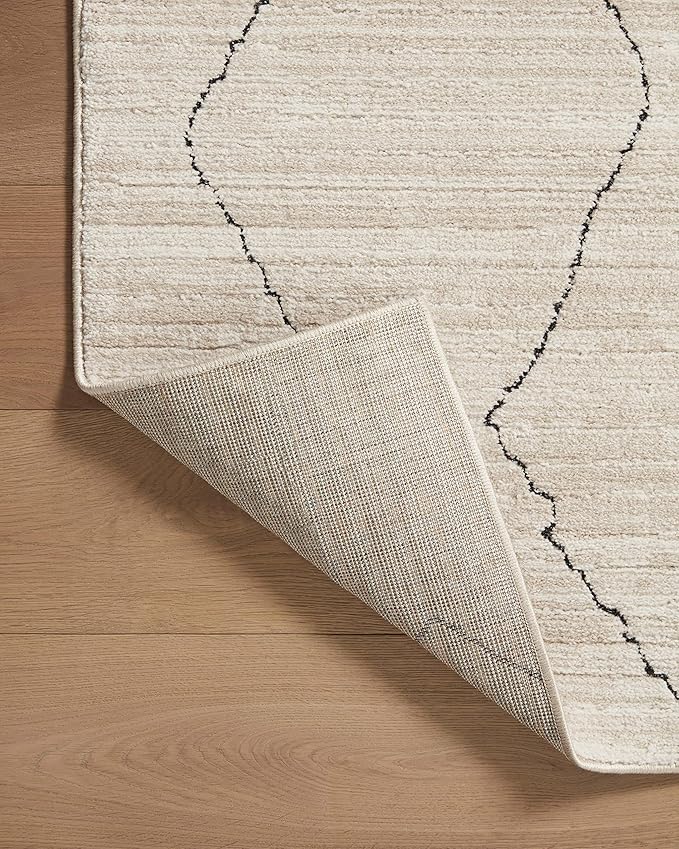 Loloi Darby Collection DAR-03 Sand/Charcoal 2'-7" x 4' Accent Rug