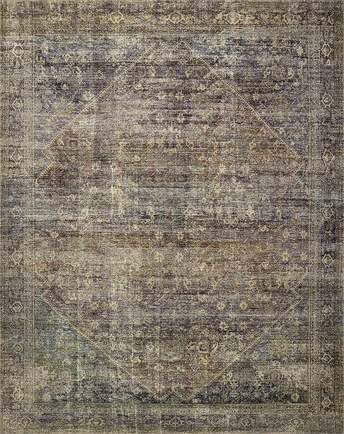 Loloi Amber Lewis Morgan Collection MOG-05 Spice/Lagoon 2'-3" x 11'-6" 38" Thick Runner Rug feat. CloudPile, Neutral, Room Décor, Vintage Inspired, Livingroom, Bedroom, Dining Area