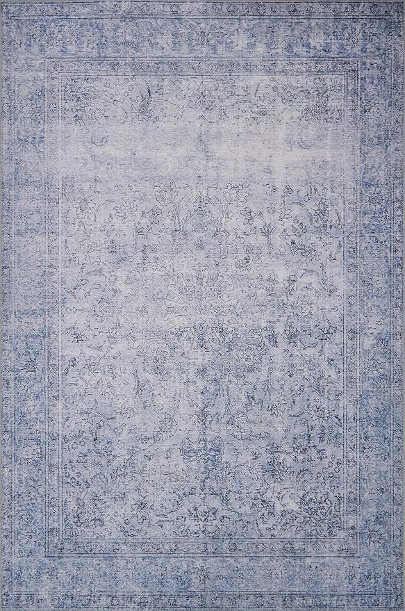 Loloi Loren Collection LQ-09 Slate 2'-3" x 3'-9" Accent Rug