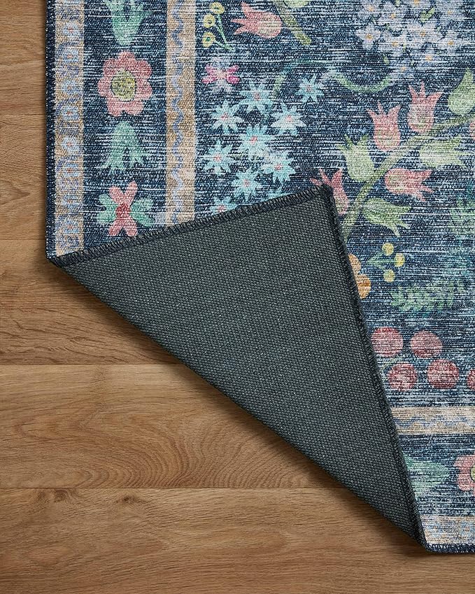 Loloi Rifle Paper Co. Maison Collection MAO-06 Blue/Multi 2'-6" x 7'-6", .19" Pile Height, Runner Rug