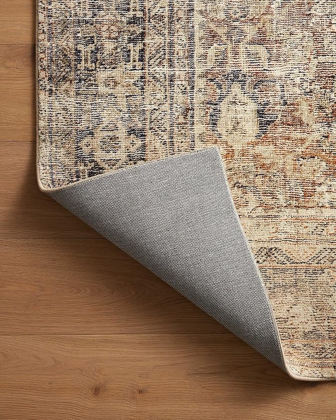 Loloi Amber Lewis Morgan Collection MOG-01 Sunset/Ink 8'-3" x 11'-3" 38" Thick Area Rug feat. CloudPile, Neutral, Room Décor, Vintage Inspired, Livingroom, Bedroom, Dining Area