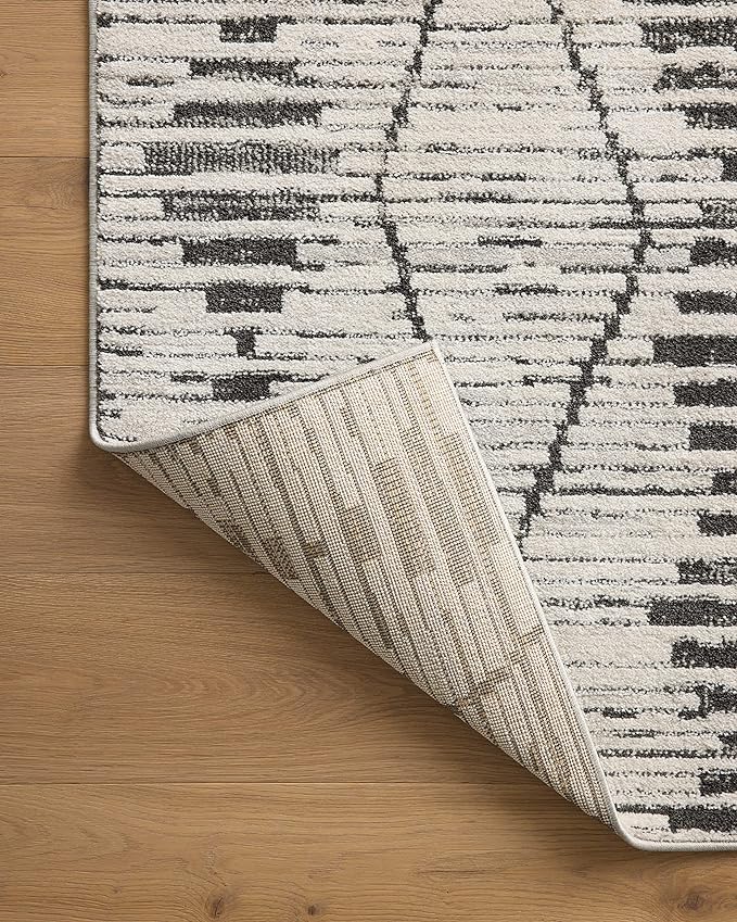 Loloi Kamala Collection KAM-02 Charcoal/Dove 7'-10" x 10' Area Rug