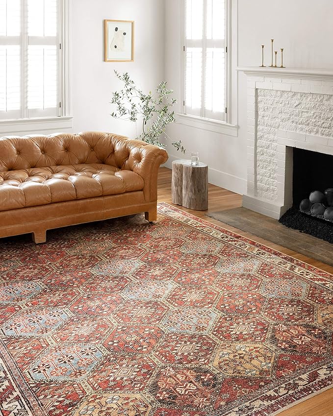 Loloi Loren Collection LQ-16 Spice/Multi 8'-4" x 11'-6" Area Rug