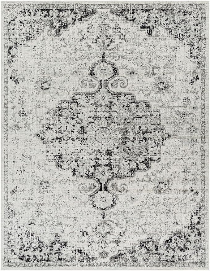 Livabliss Odelia Vintage Bohemian Area Rug,5'3" x 7'3",Black