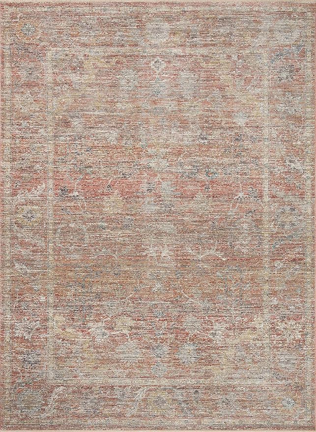 Loloi Magnolia Home by Joanna Gaines Millie Collection MIE-04 Sunset/Multi 2'-7" x 10'-0", .25" Pile Height, Runner Rug