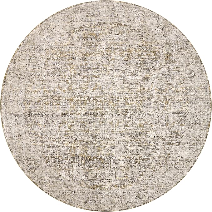 Loloi Amber Lewis Alie Collection ALE-05 Gold/Beige 5'-3'' x 7'-9'', .13'' Pile Height, Area Rug
