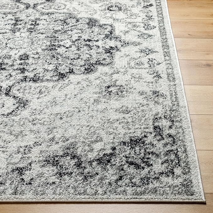 Livabliss Odelia Vintage Bohemian Area Rug,7'10" x 10'3",Black