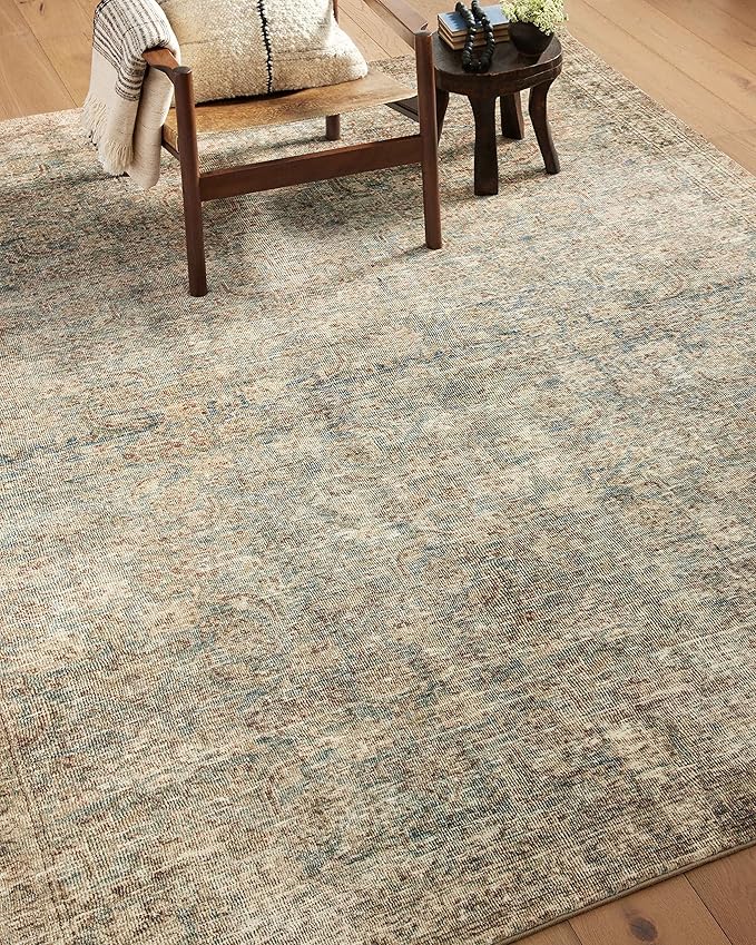 Loloi Amber Lewis Morgan Collection MOG-04 Sea/Sage 2'-3" x 11'-6" 38" Thick Runner Rug feat. CloudPile, Neutral, Room Décor, Vintage Inspired, Livingroom, Bedroom, Dining Area