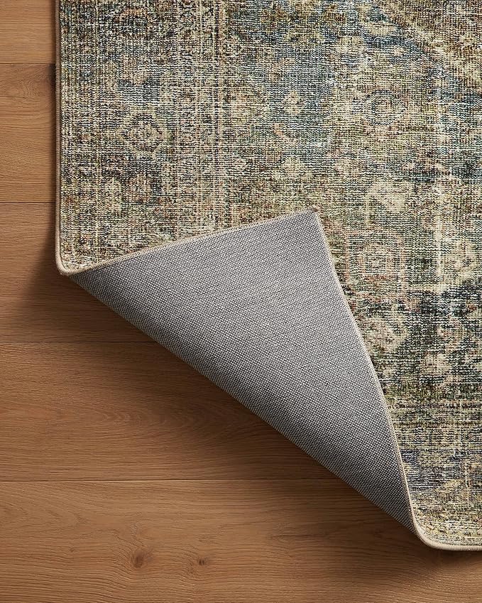 Loloi Amber Lewis Morgan Collection MOG-05 Spice/Lagoon 8'-3" x 11'-3" 38" Thick Area Rug feat. CloudPile, Neutral, Room Décor, Vintage Inspired, Livingroom, Bedroom, Dining Area