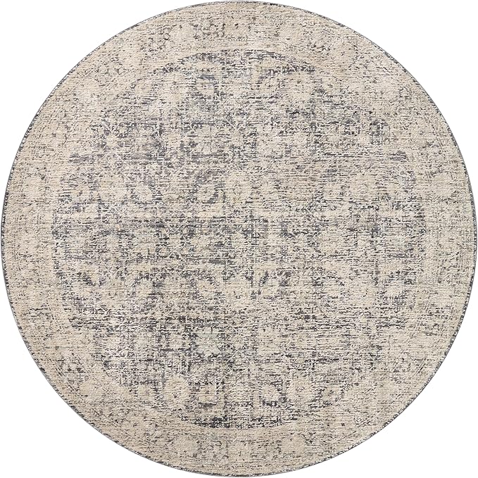 Loloi Amber Lewis Alie Collection ALE-05 Charcoal/Beige 9'-6'' x 13'-1'', .13'' Pile Height, Area Rug