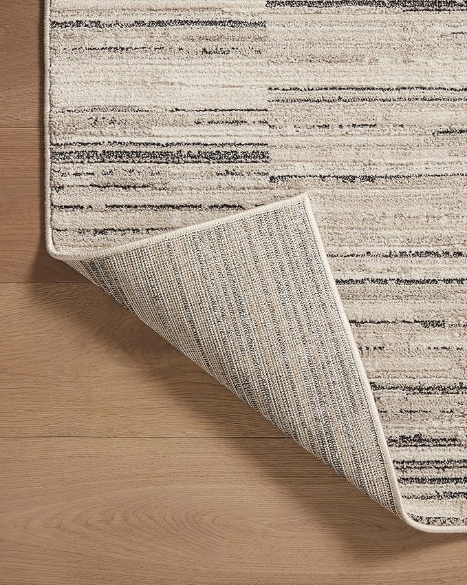 Loloi Darby Collection DAR-01 Charcoal/Sand 2'-7" x 12'-0" Runner Rug