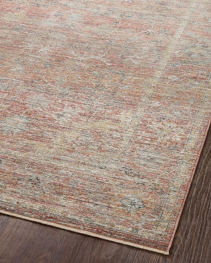 Loloi Magnolia Home by Joanna Gaines Millie Collection MIE-04 Sunset/Multi 2'-7" x 10'-0", .25" Pile Height, Runner Rug