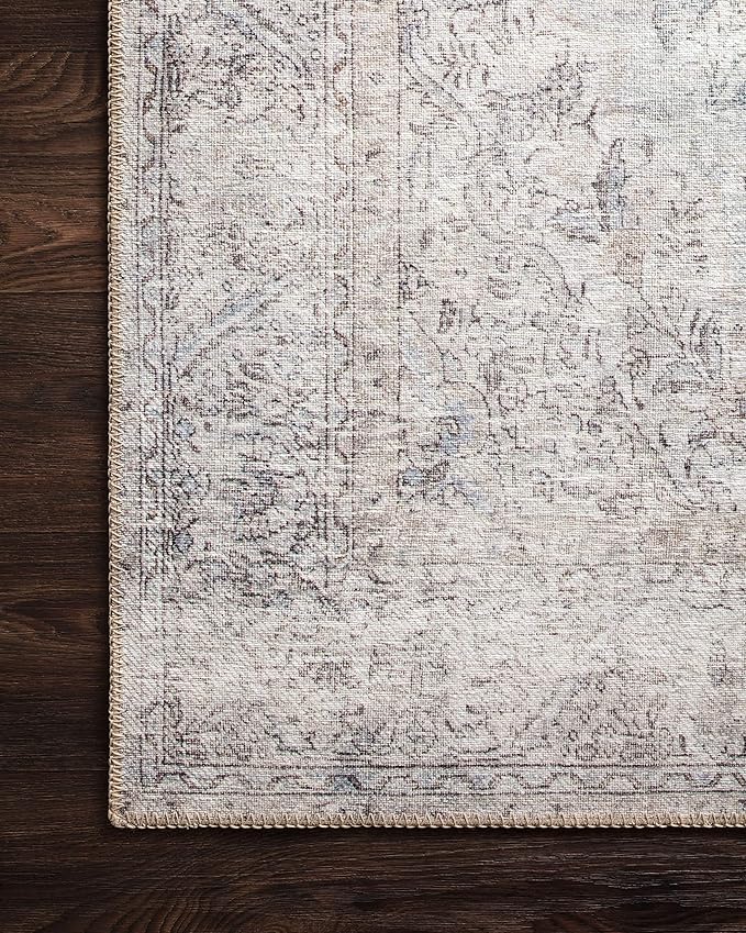 Loloi Loren Collection LQ-04 Silver/Slate 2'-3" x 3'-9" Accent Rug