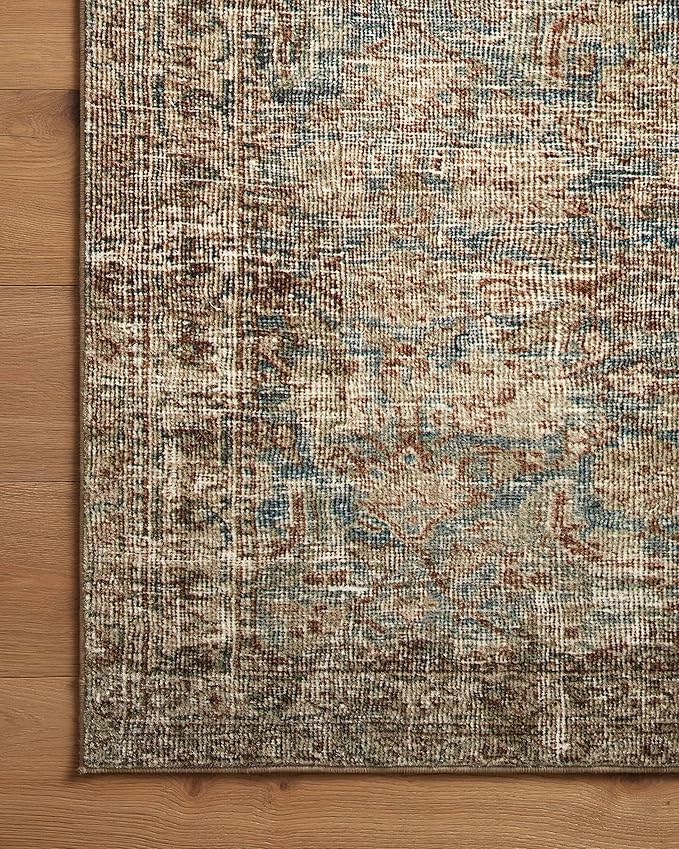 Loloi Amber Lewis Morgan Collection MOG-04 Sea/Sage 2'-0" x 5'-0" 38" Thick Accent Rug feat. CloudPile, Neutral, Room Décor, Vintage Inspired, Livingroom, Bedroom, Dining Area