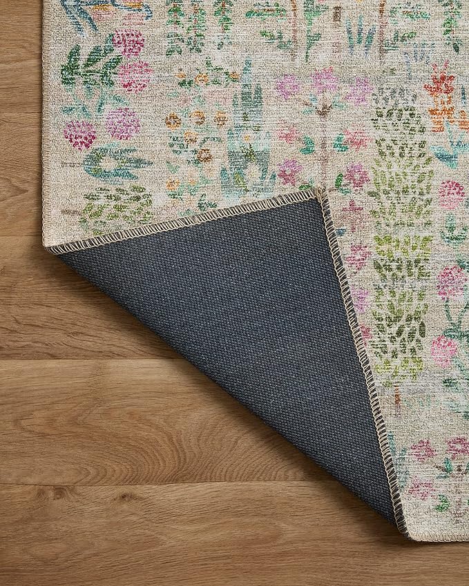Loloi Rifle Paper Co. Maison Collection MAO-07 Khaki 5'-0" x 7'-6", .19" Pile Height, Area Rug