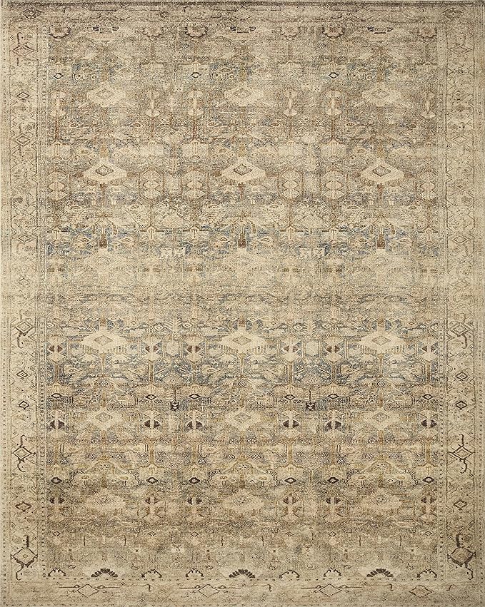 Loloi Margot Collection MAT-04 Antique/Sage 2'-6" x 9'-6" Runner Rug feat. CloudPile, No-Shed Easy Clean Large Patterned Area Rug for Living Room, Bedroom, Dining Area