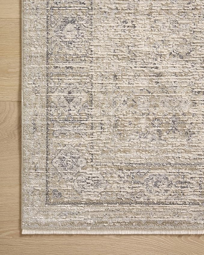 Loloi Amber Lewis Alie Collection ALE-03 Taupe/Dove 2'-7'' x 12'-0'', .13'' Pile Height, Runner Rug
