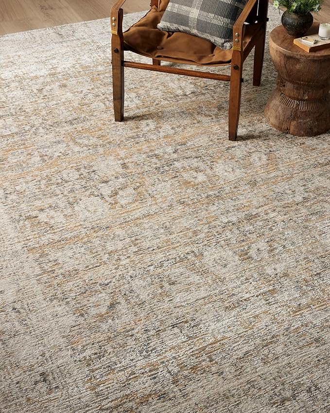 Loloi Amber Lewis Alie Collection ALE-05 Gold/Beige 9'-6'' x 13'-1'', .13'' Pile Height, Area Rug