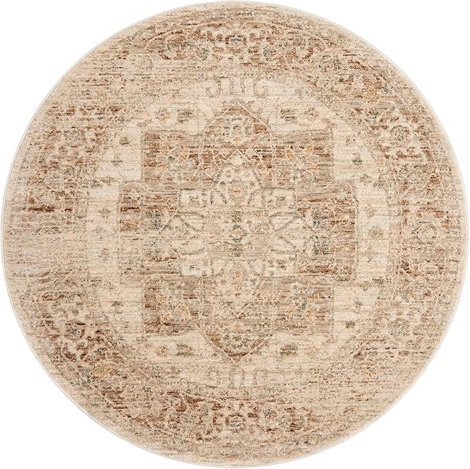 Loloi Magnolia Home by Joanna Gaines Junie Collection JUE-04 Natural/Clay 11'-6" x 15'-7", .38" Pile Height, Area Rug