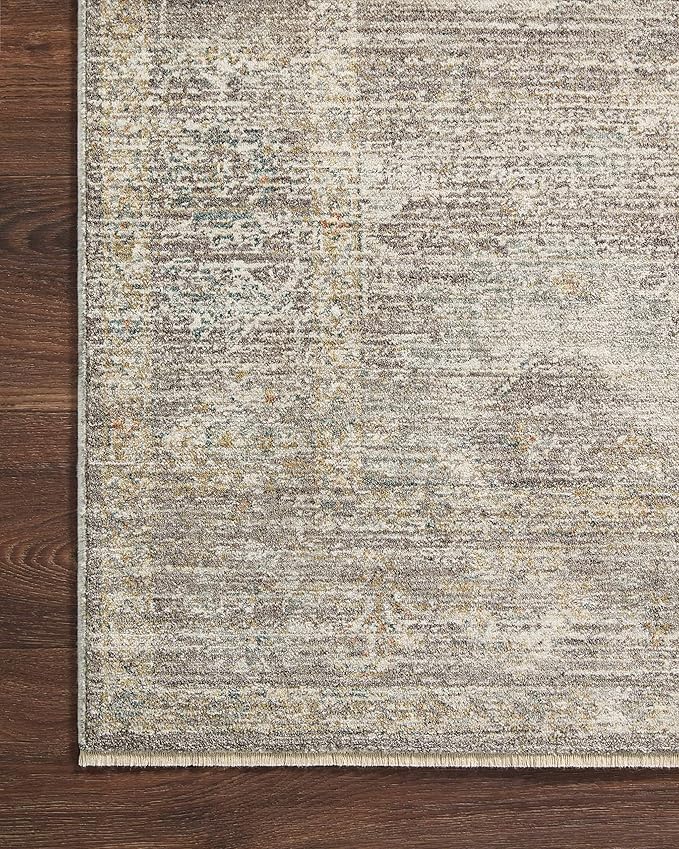 Loloi Magnolia Home by Joanna Gaines Millie Collection MIE-05 Stone/Natural 2'-7" x 14', .25" Pile Height, Runner Rug