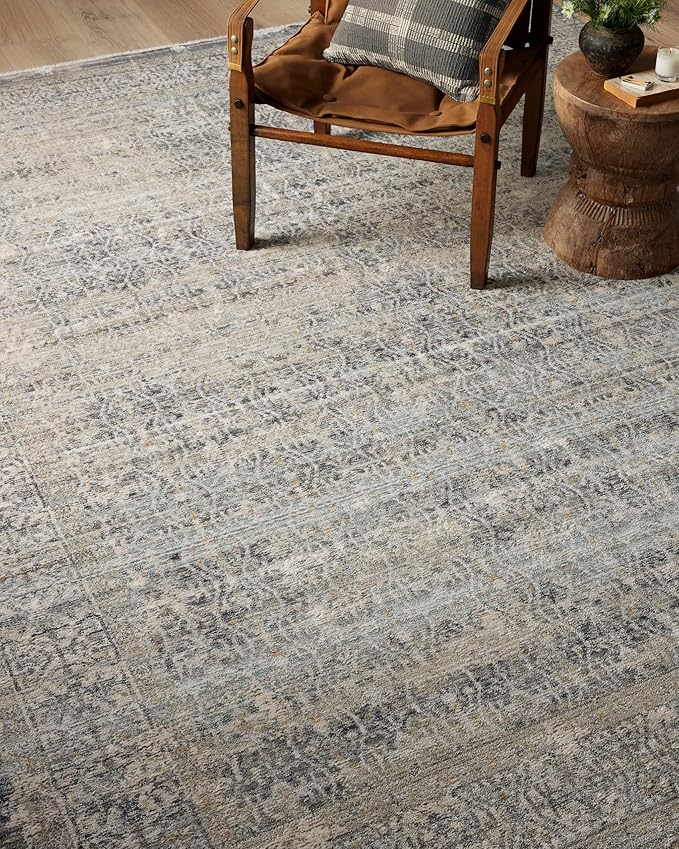 Loloi Amber Lewis Alie Collection ALE-04 Sky/Stone 2'-3'' x 3'-10'', .13'' Pile Height, Accent Rug